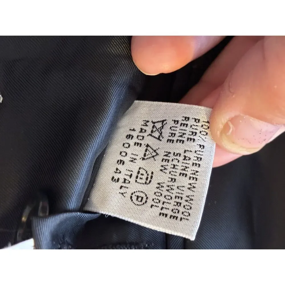 CANALI Gray Plaid Box Check 100% Wool Blazer Sport Coat Jacket US 38R S MINT